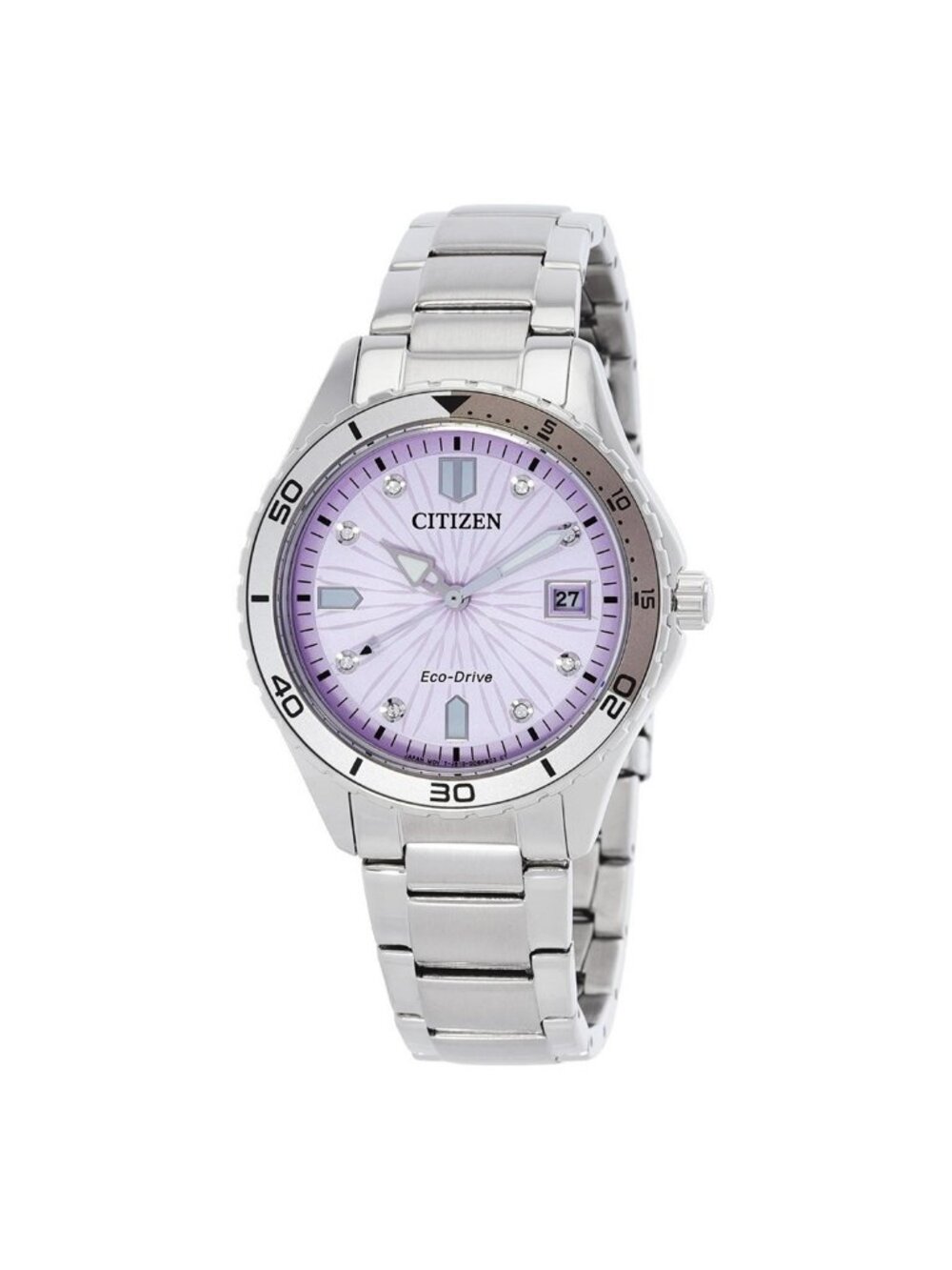 NWT Citizen Marine Lady Eco-Drive Light Pink Dial Ladies Watch